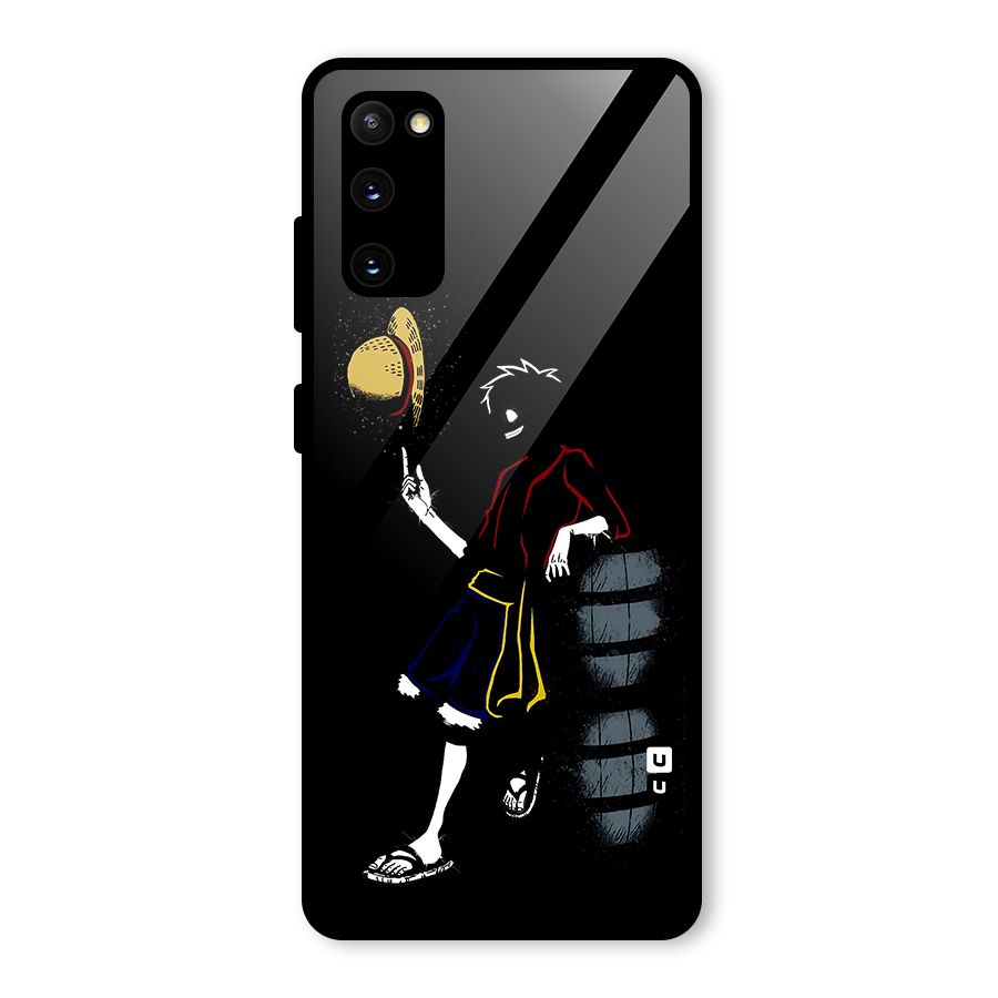 One Piece Luffy Style Glass Back Case for Galaxy S20 FE