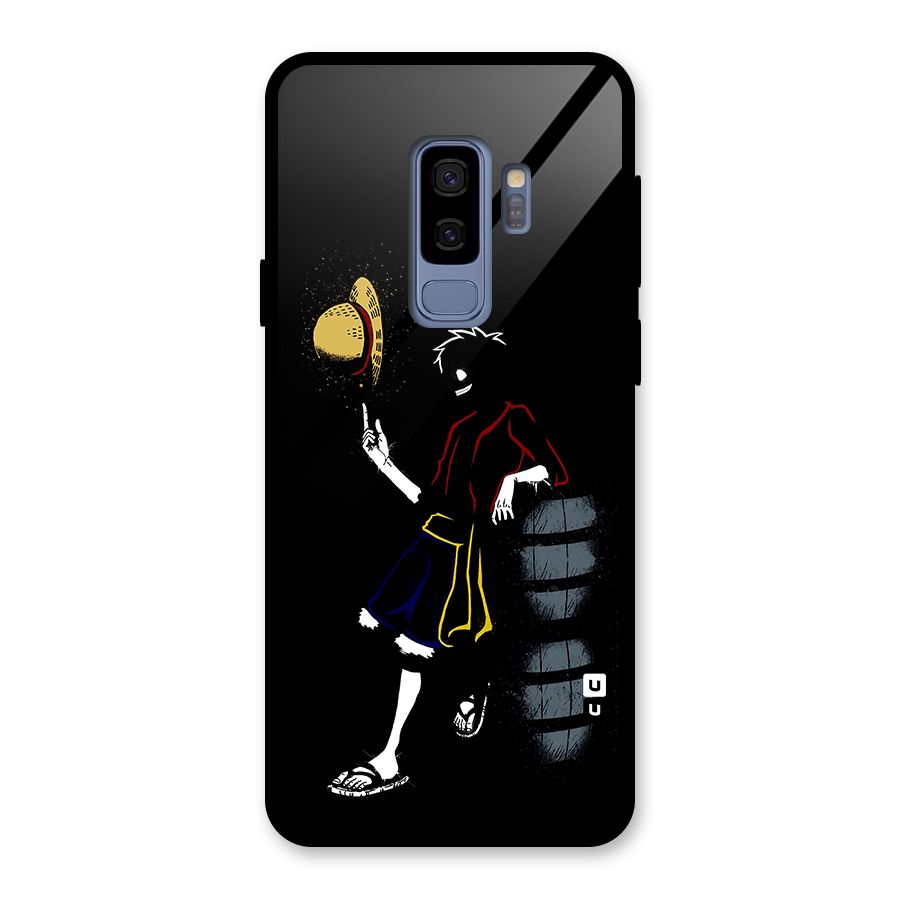 One Piece Luffy Style Glass Back Case for Galaxy S9 Plus