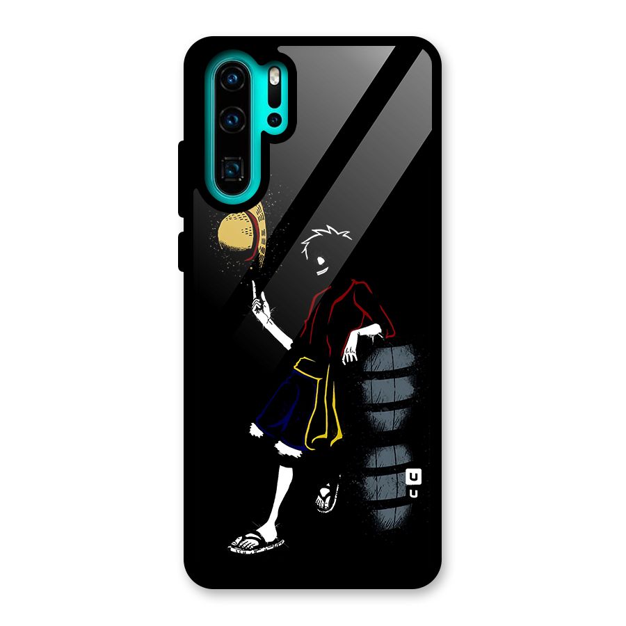 One Piece Luffy Style Glass Back Case for Huawei P30 Pro