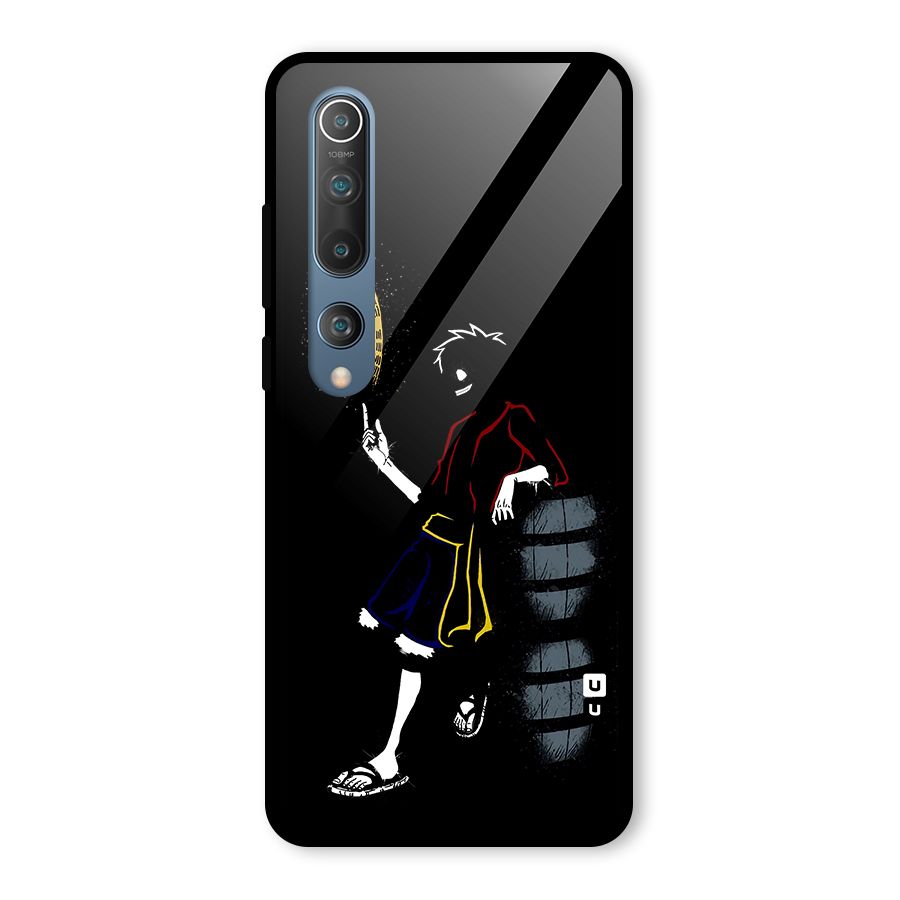 One Piece Luffy Style Glass Back Case for Mi 10