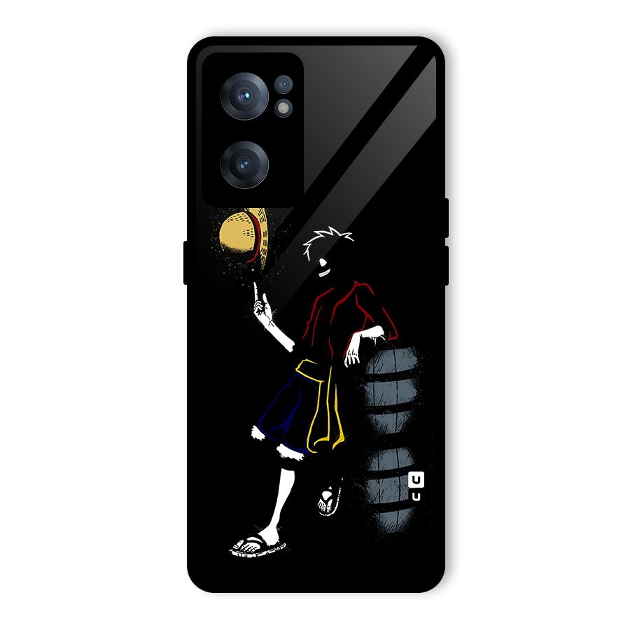 One Piece Luffy Style Glass Back Case for OnePlus Nord CE 2 5G