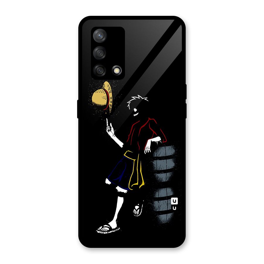 One Piece Luffy Style Glass Back Case for Oppo F19s