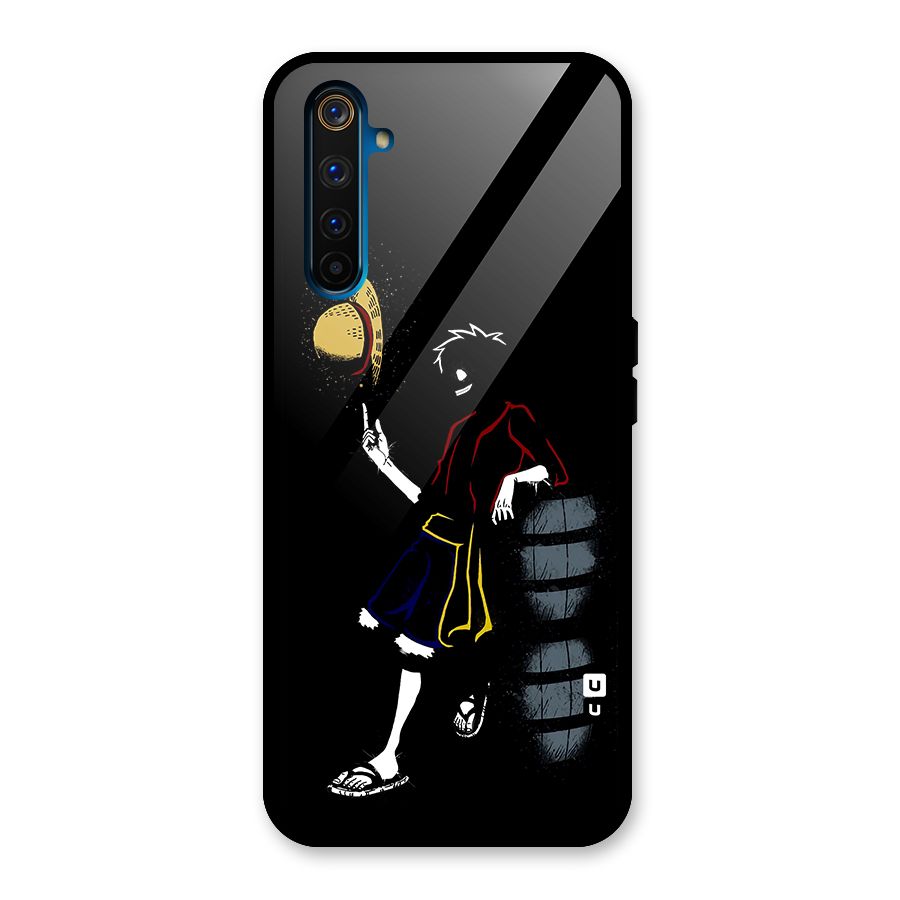 One Piece Luffy Style Glass Back Case for Realme 6 Pro