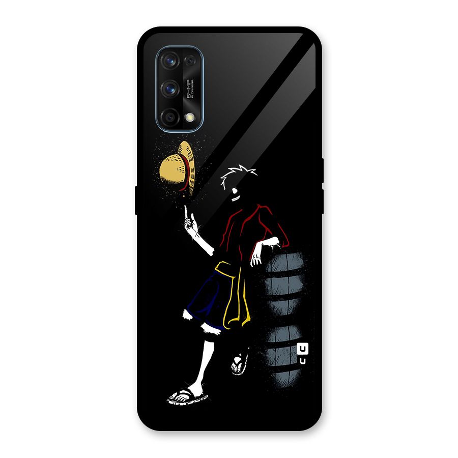 One Piece Luffy Style Glass Back Case for Realme 7 Pro