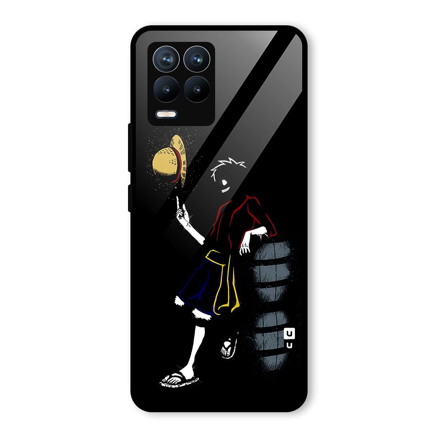 One Piece Luffy Style Glass Back Case for Realme 8 Pro