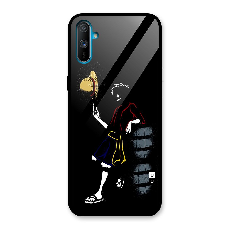 One Piece Luffy Style Glass Back Case for Realme C3
