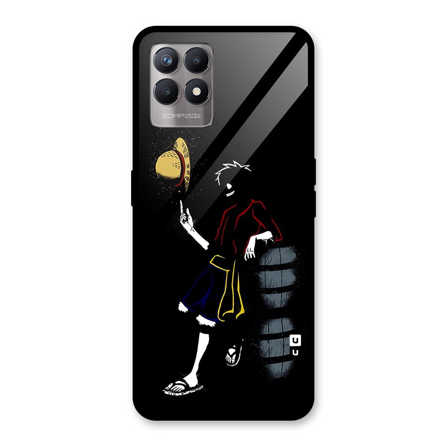One Piece Luffy Style Glass Back Case for Realme Narzo 50