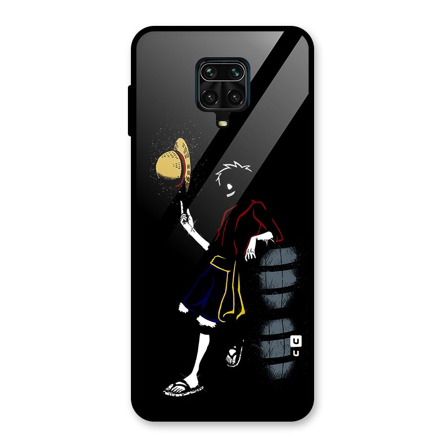 One Piece Luffy Style Glass Back Case for Redmi Note 9 Pro Max