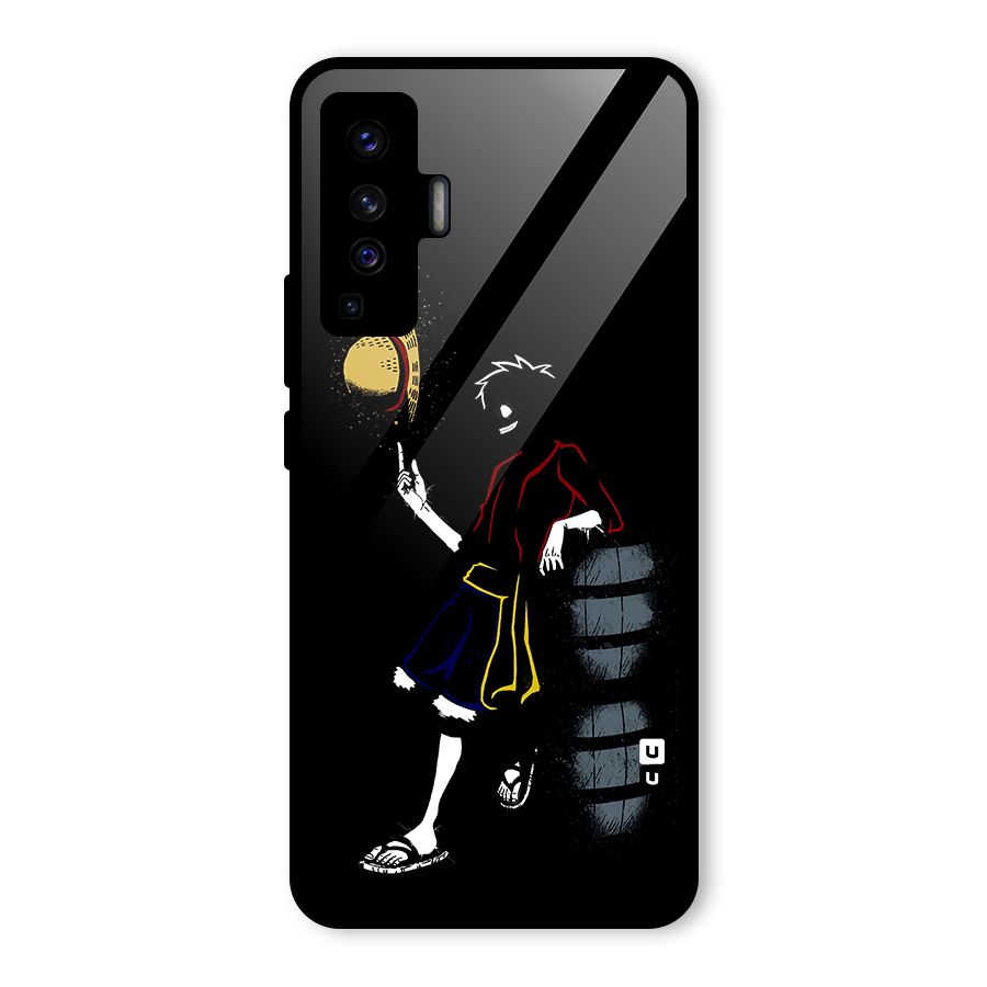 One Piece Luffy Style Glass Back Case for Vivo X50