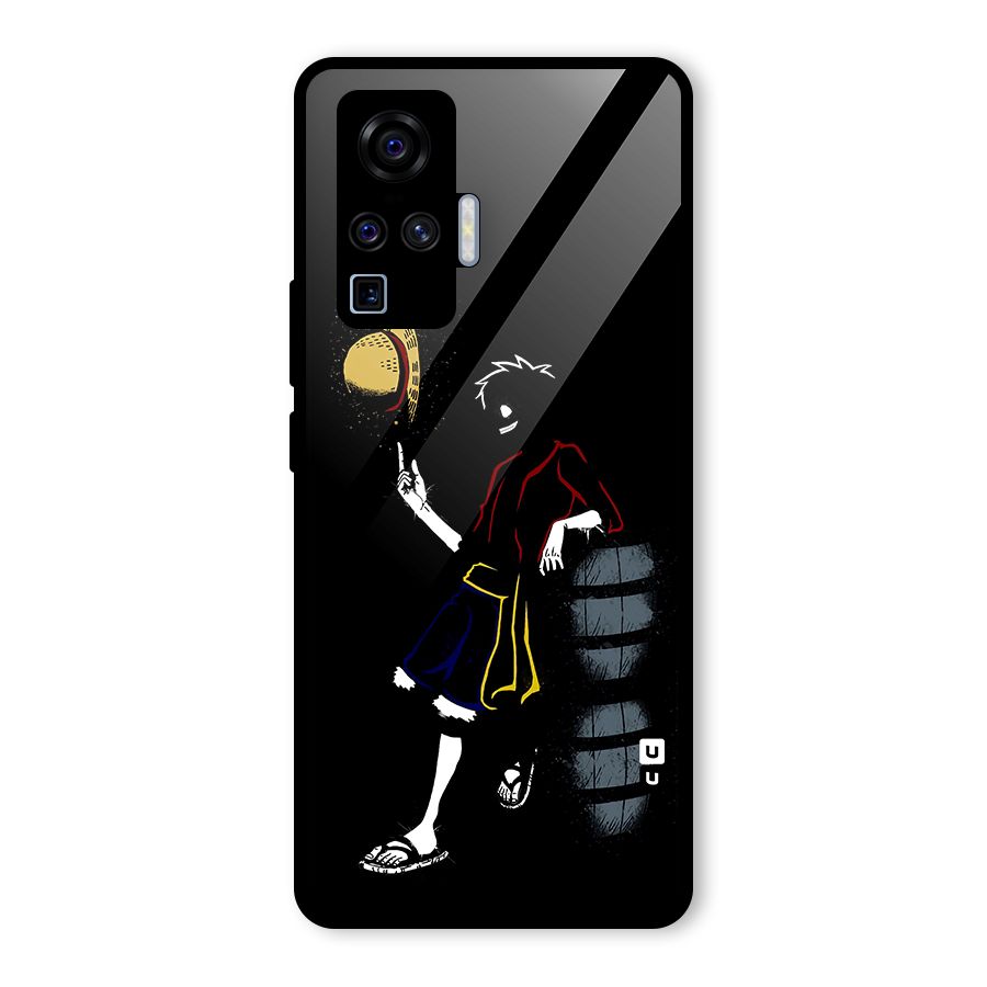 One Piece Luffy Style Glass Back Case for Vivo X50 Pro