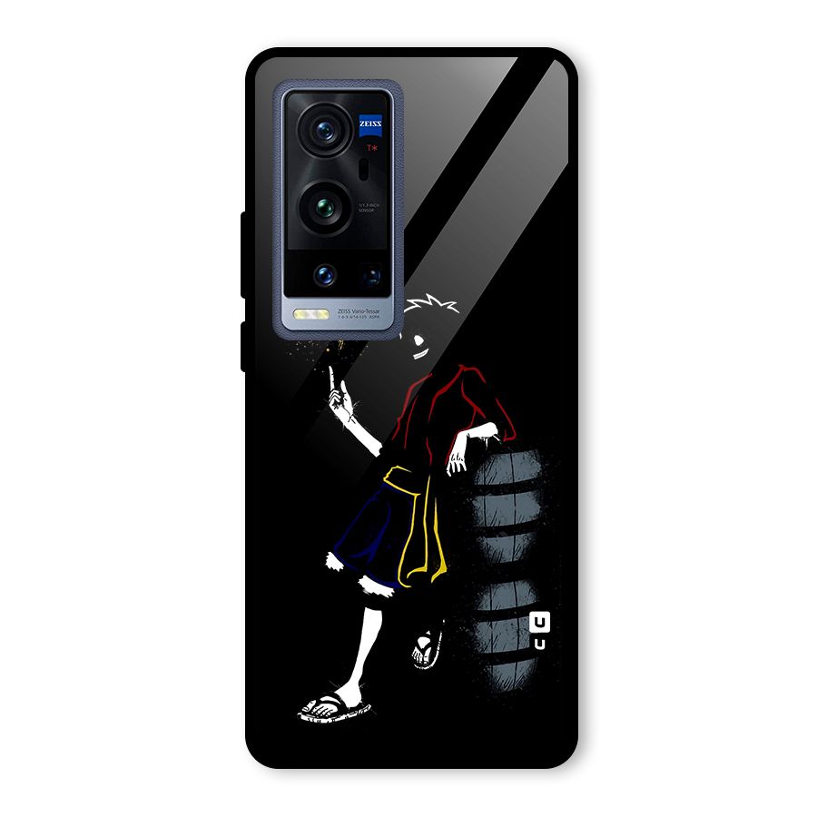 One Piece Luffy Style Glass Back Case for Vivo X60 Pro Plus