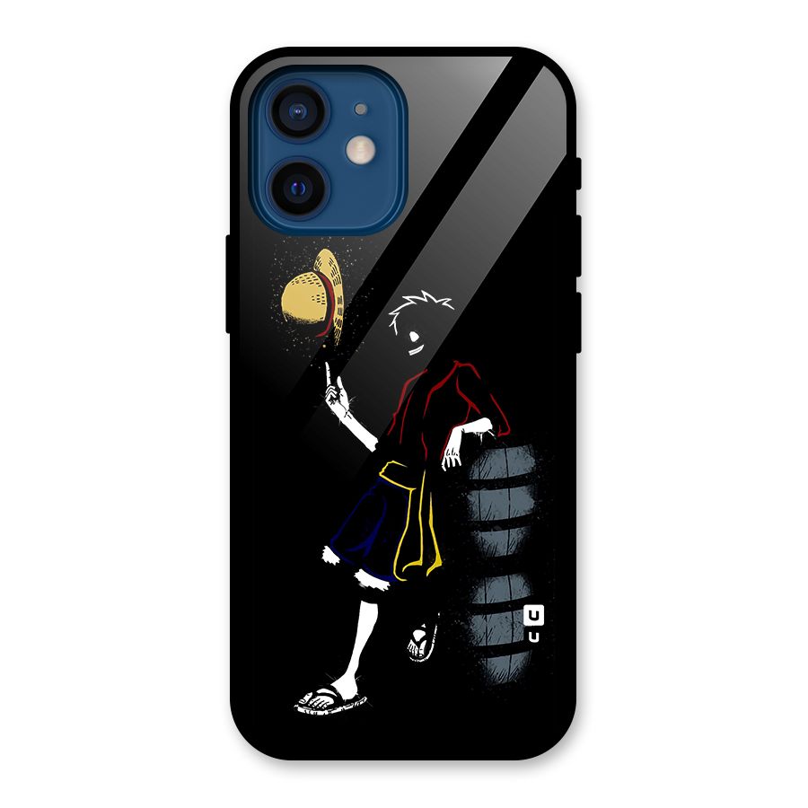 One Piece Luffy Style Glass Back Case for iPhone 12 Mini