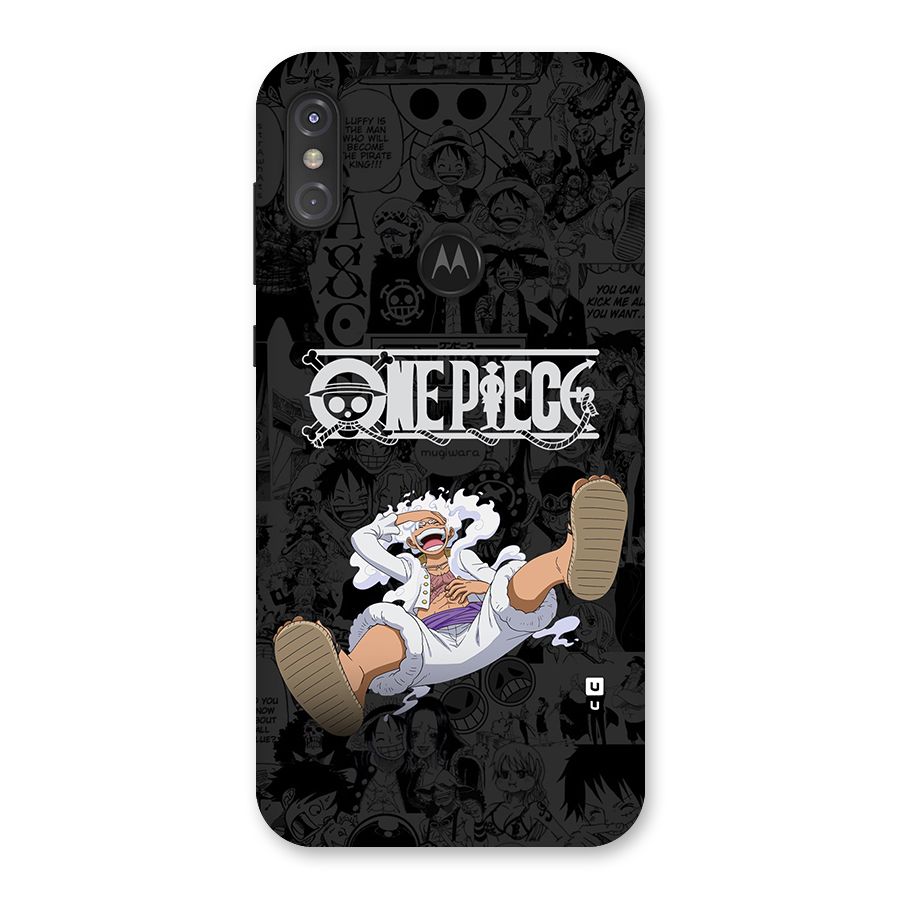 One Piece Manga Laughing Back Case for Motorola One Power