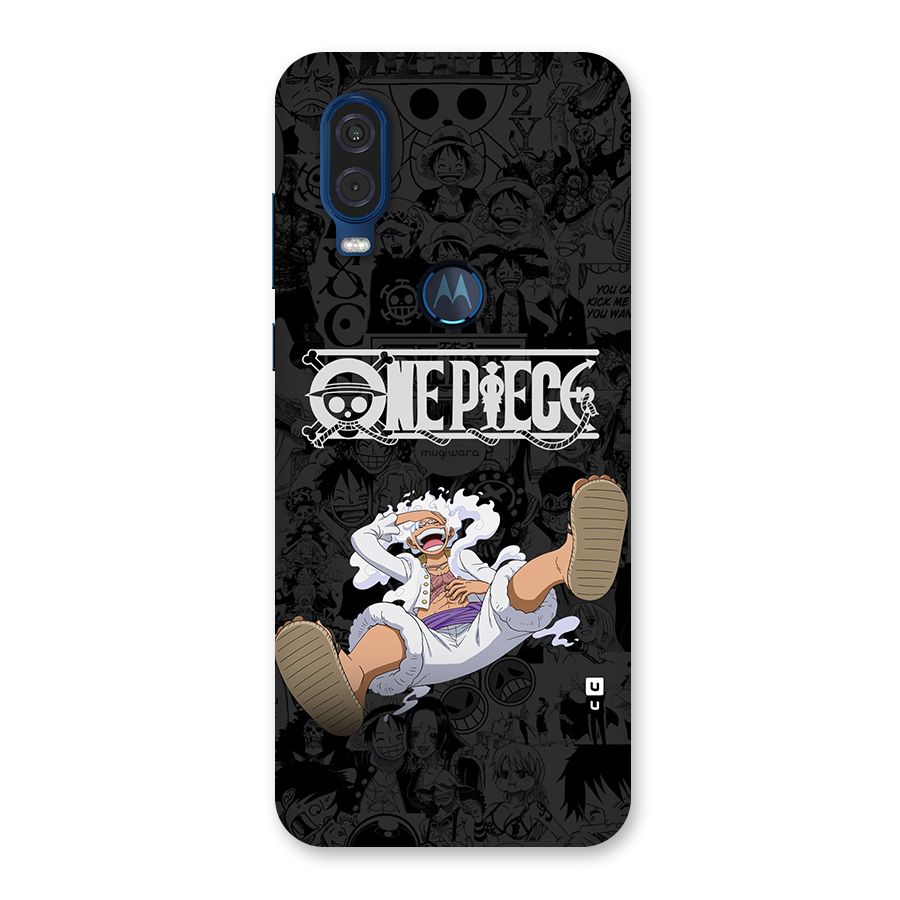 One Piece Manga Laughing Back Case for Motorola One Vision