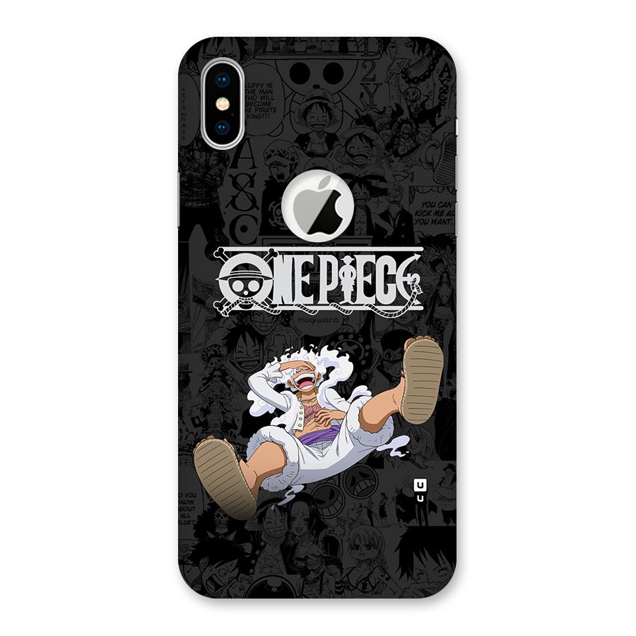 One Piece Manga Laughing Back Case for iPhone XS Logo Cut