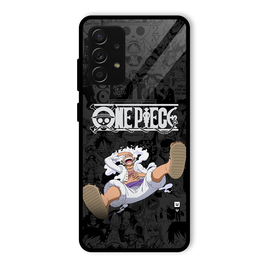 One Piece Manga Laughing Glass Back Case for Galaxy A53 5G
