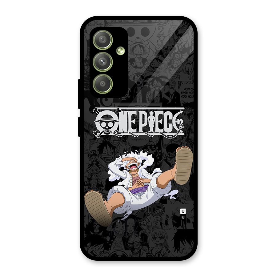 One Piece Manga Laughing Glass Back Case for Galaxy A54