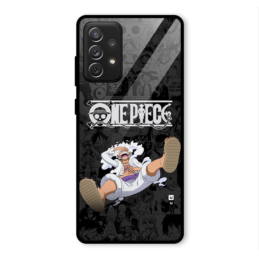 One Piece Manga Laughing Glass Back Case for Galaxy A72