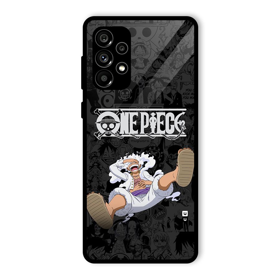 One Piece Manga Laughing Glass Back Case for Galaxy A73 5G