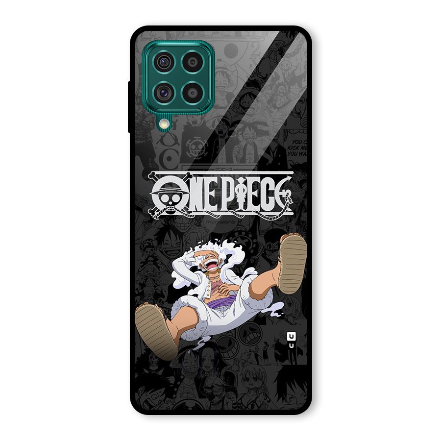 One Piece Manga Laughing Glass Back Case for Galaxy F62