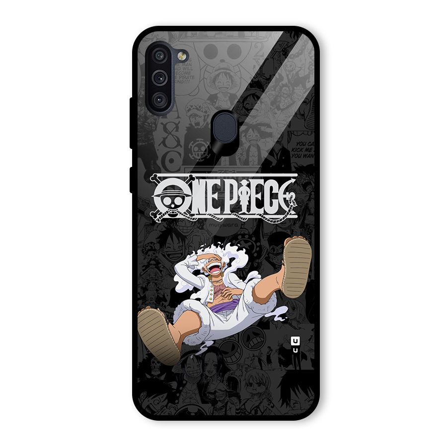 One Piece Manga Laughing Glass Back Case for Galaxy M11