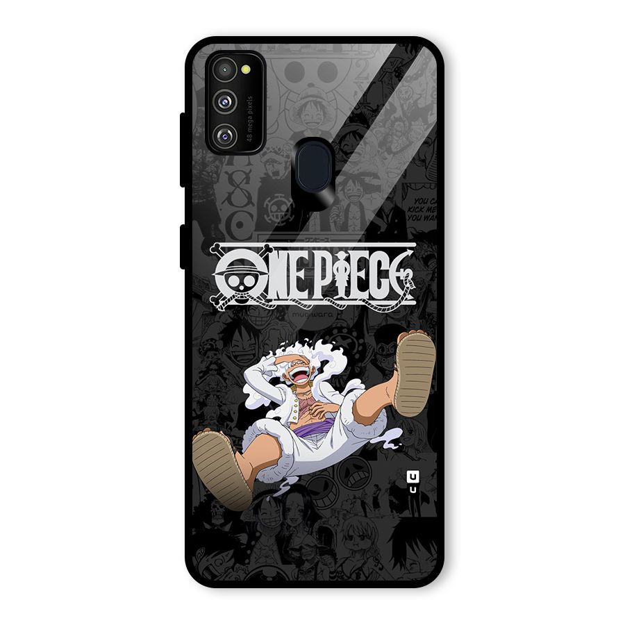 One Piece Manga Laughing Glass Back Case for Galaxy M30s