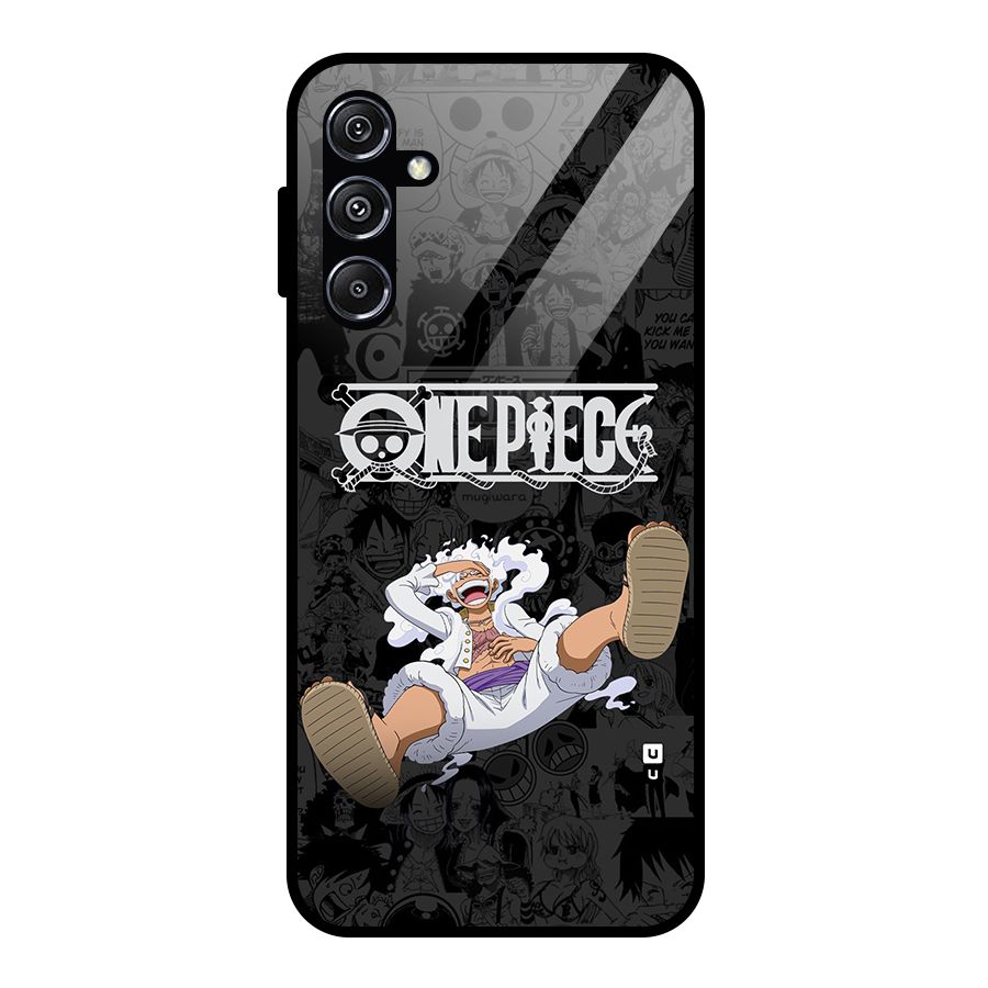 One Piece Manga Laughing Glass Back Case for Galaxy M34 5G