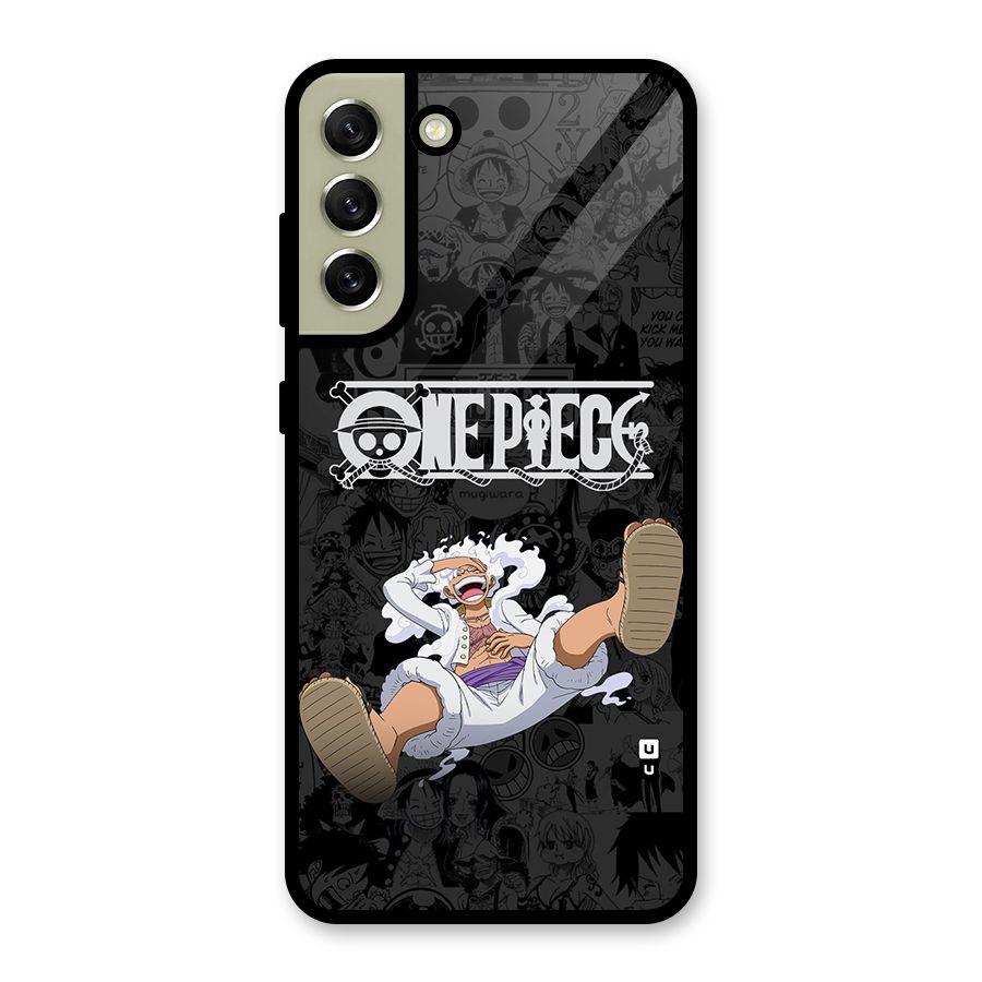 One Piece Manga Laughing Glass Back Case for Galaxy S21 FE 5G