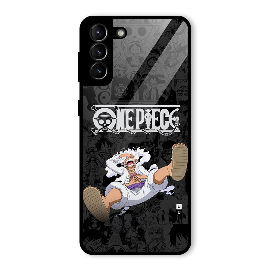 One Piece Manga Laughing Glass Back Case for Galaxy S21 Plus