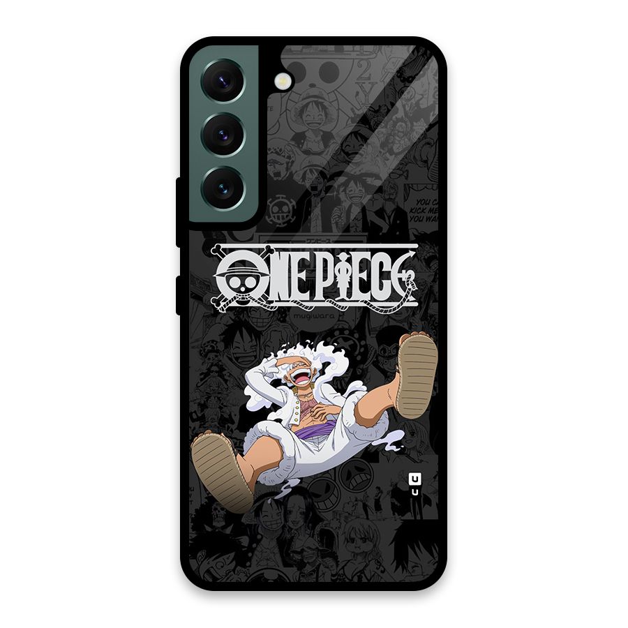 One Piece Manga Laughing Glass Back Case for Galaxy S22 5G