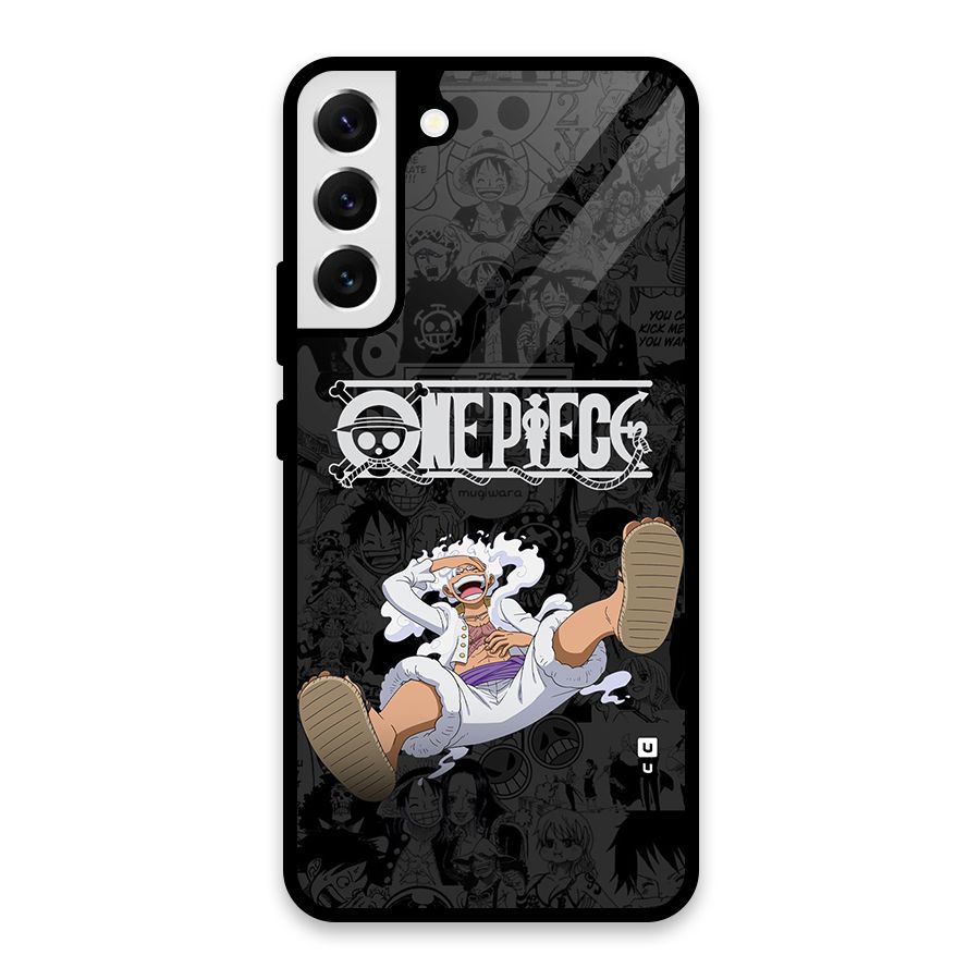 One Piece Manga Laughing Glass Back Case for Galaxy S22 Plus 5G