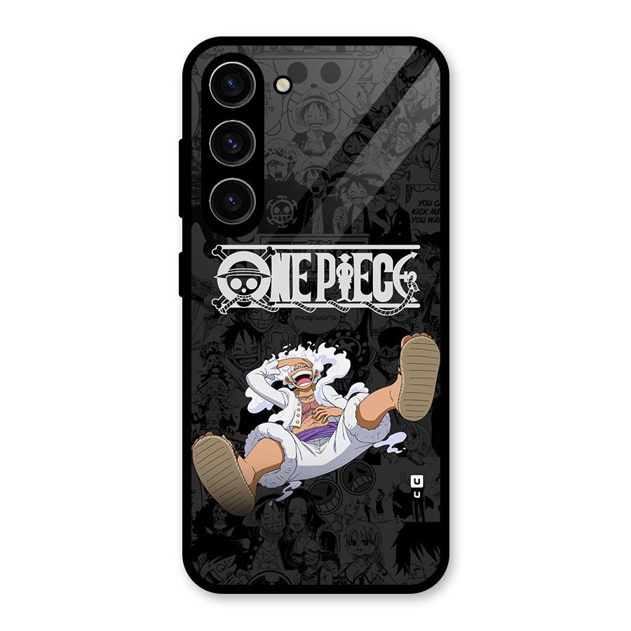One Piece Manga Laughing Glass Back Case for Galaxy S23