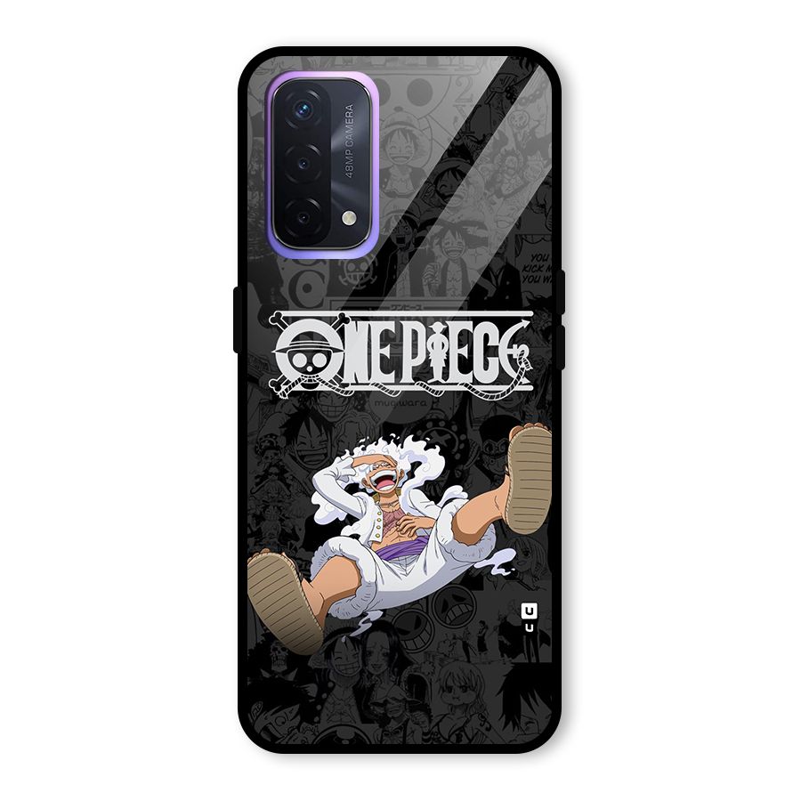 One Piece Manga Laughing Glass Back Case for Oppo A74 5G