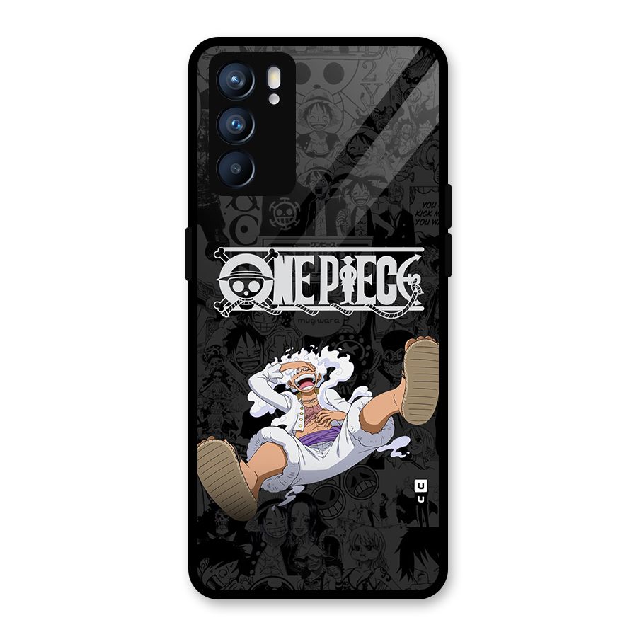 One Piece Manga Laughing Glass Back Case for Oppo Reno6 5G