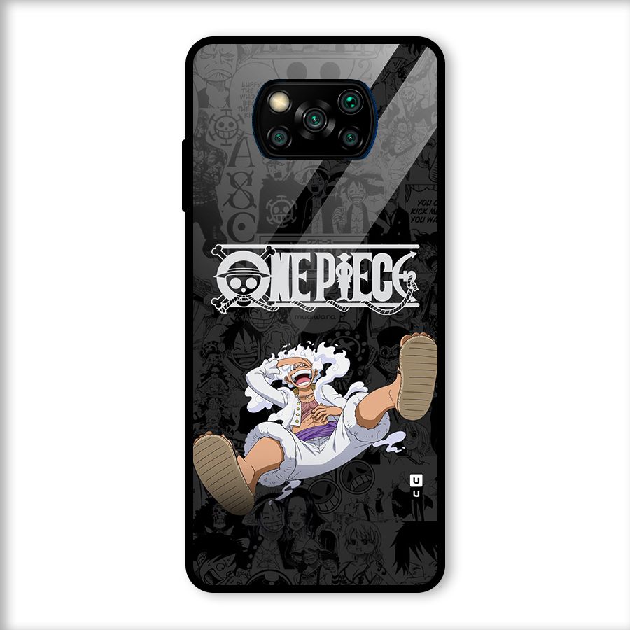 One Piece Manga Laughing Glass Back Case for Poco X3