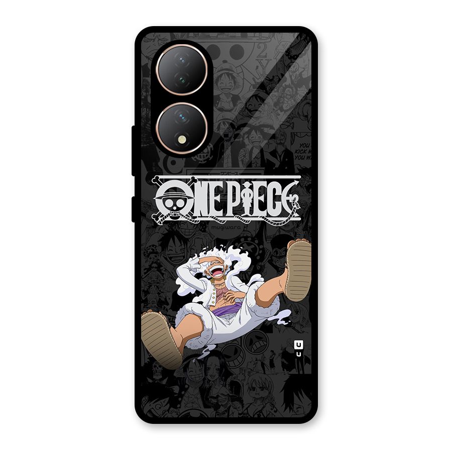 One Piece Manga Laughing Glass Back Case for Vivo T2