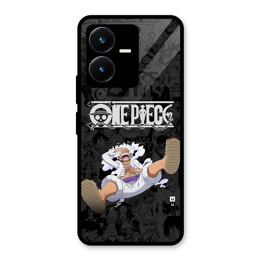 One Piece Manga Laughing Glass Back Case for Vivo Y22s