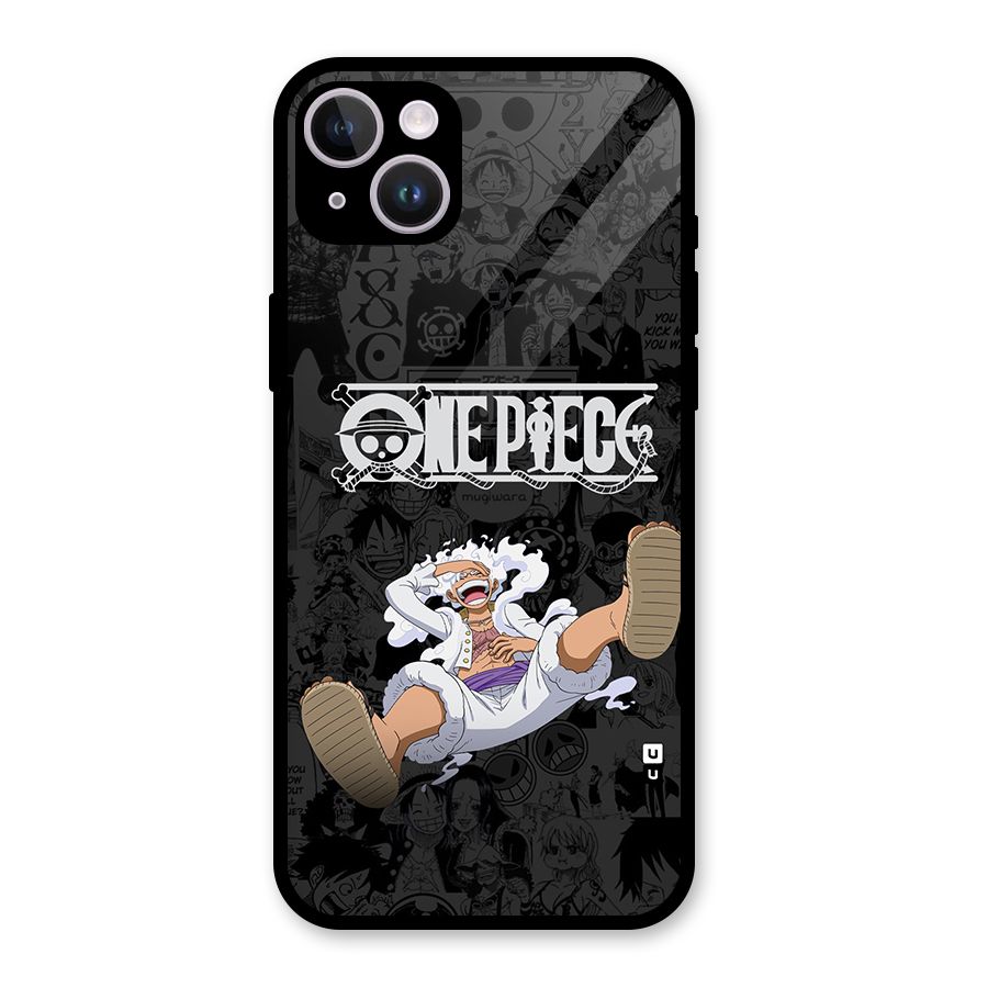 One Piece Manga Laughing Glass Back Case for iPhone 14 Plus