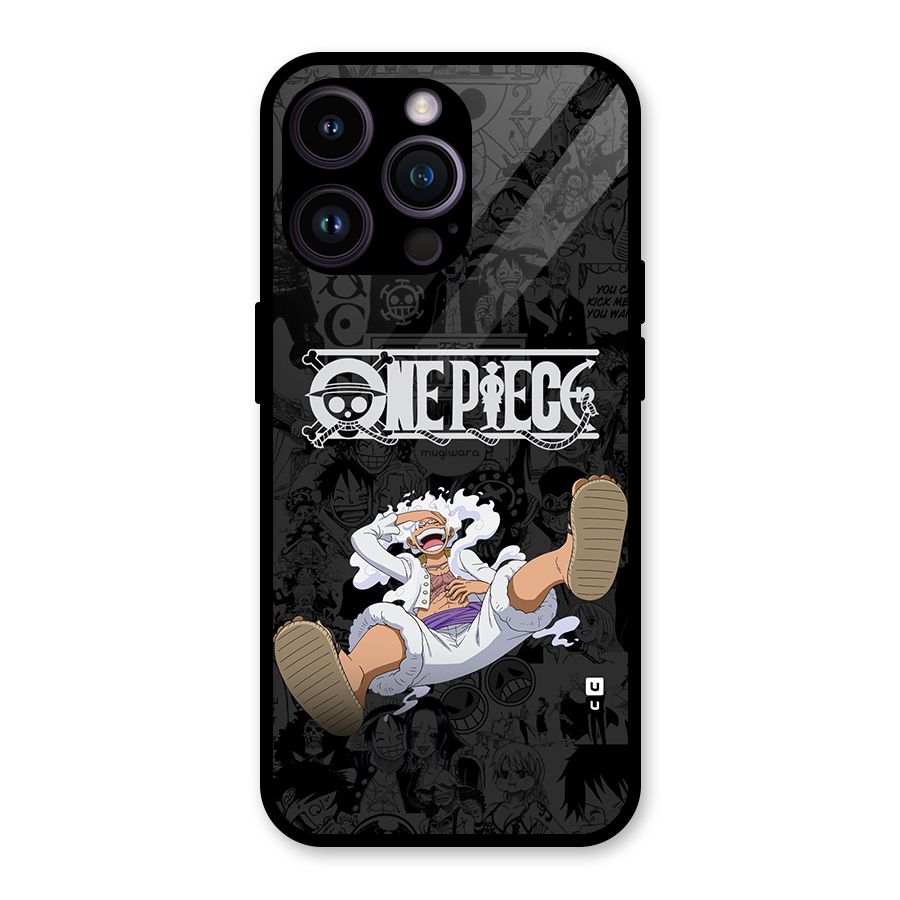 One Piece Manga Laughing Glass Back Case for iPhone 14 Pro Max