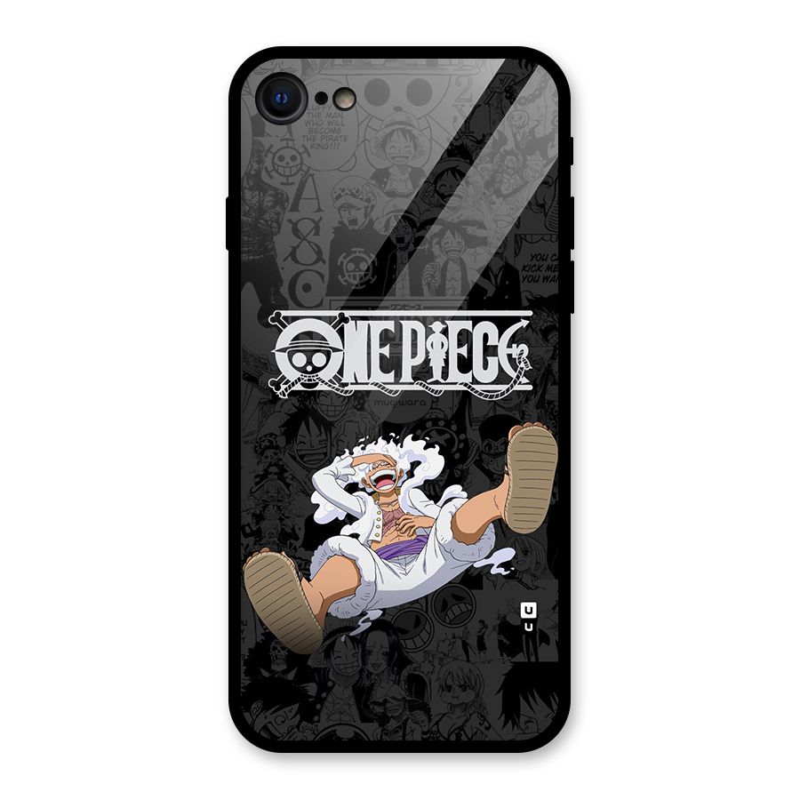 One Piece Manga Laughing Glass Back Case for iPhone SE 2022