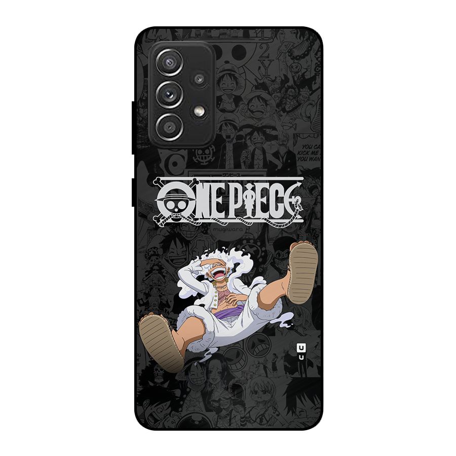One Piece Manga Laughing Metal Back Case for Galaxy A52s 5G