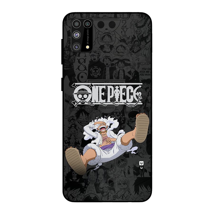 One Piece Manga Laughing Metal Back Case for Galaxy F41