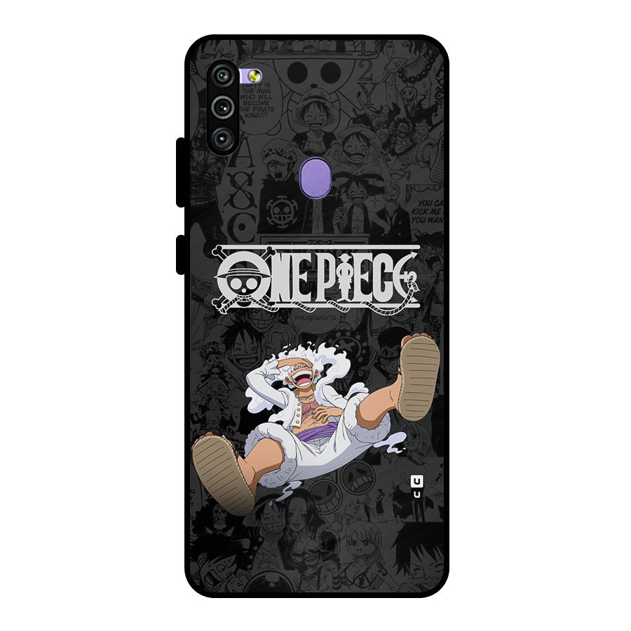 One Piece Manga Laughing Metal Back Case for Galaxy M11
