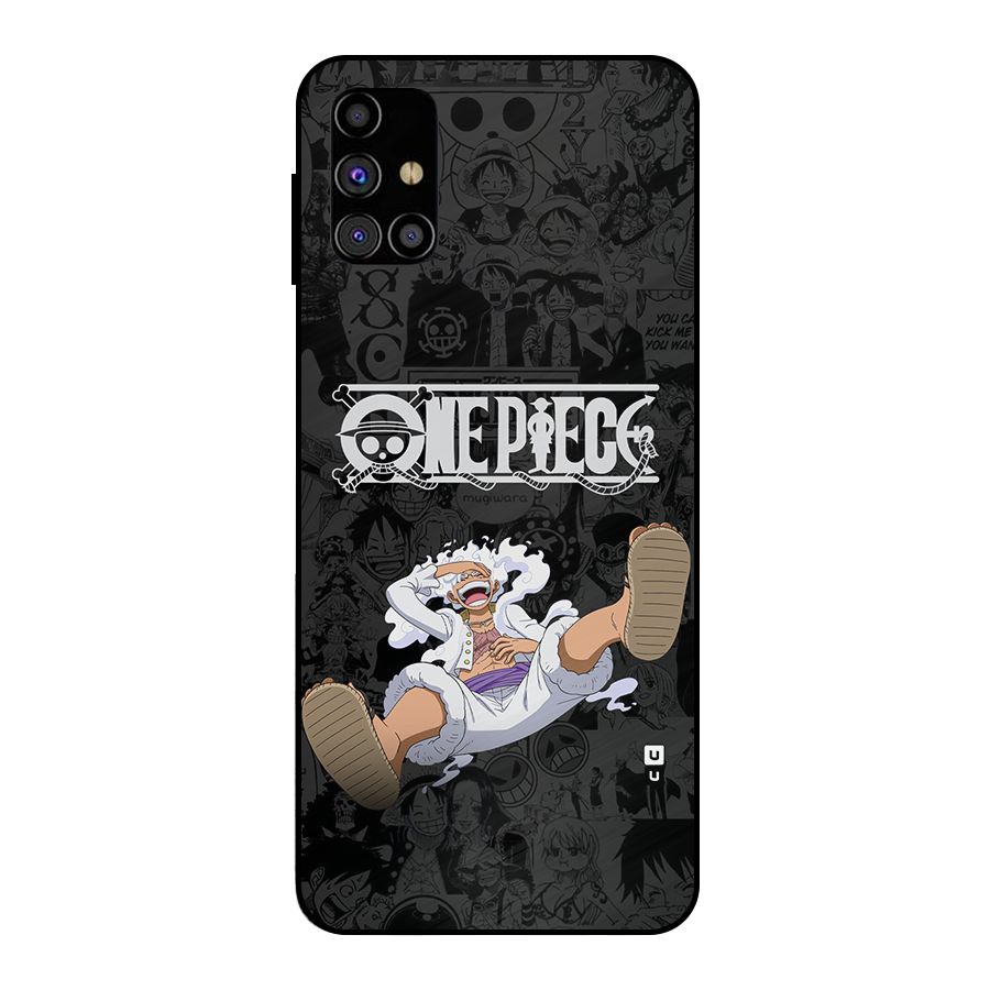 One Piece Manga Laughing Metal Back Case for Galaxy M31s