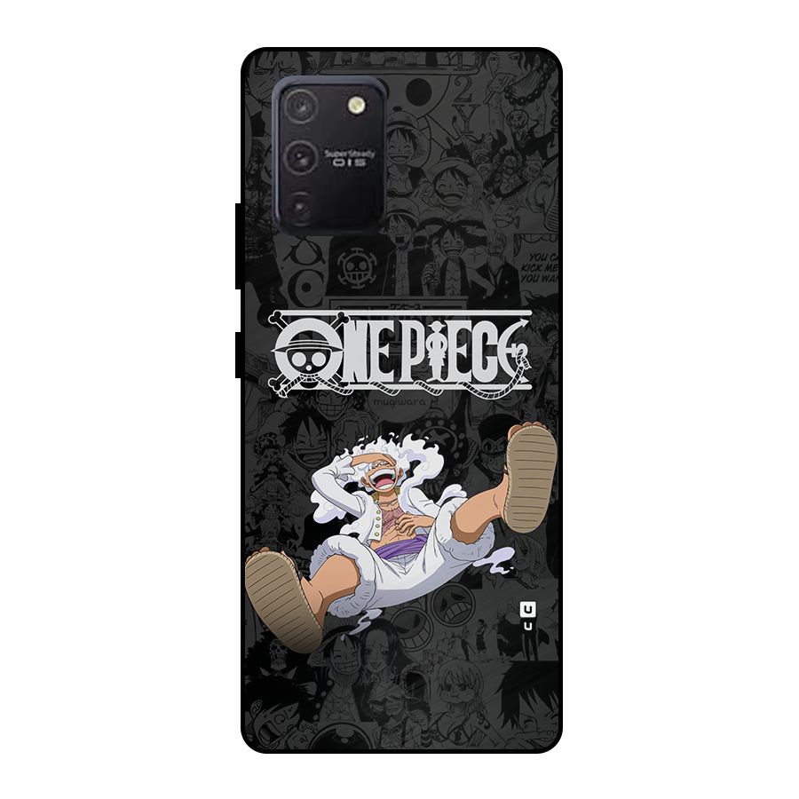 One Piece Manga Laughing Metal Back Case for Galaxy S10 Lite