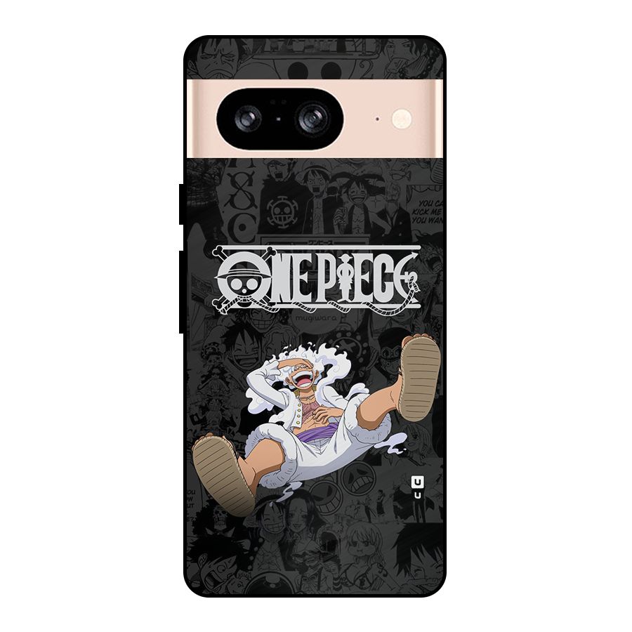 One Piece Manga Laughing Metal Back Case for Google Pixel 8