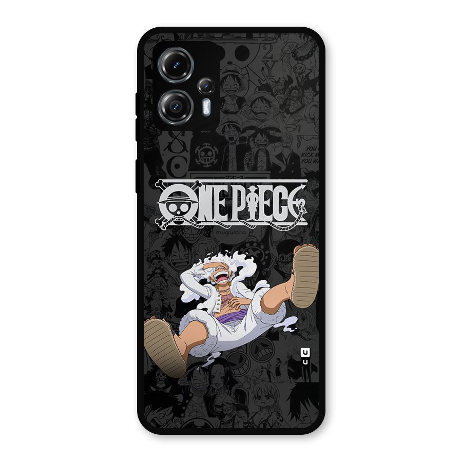 One Piece Manga Laughing Metal Back Case for Moto G13