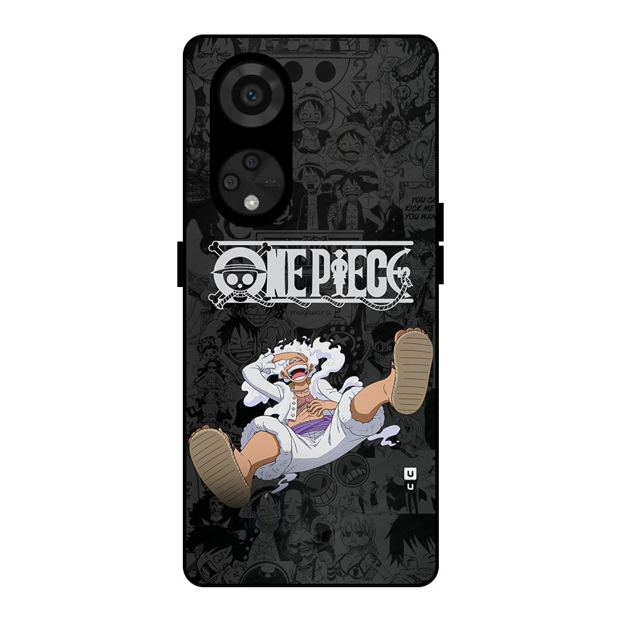 One Piece Manga Laughing Metal Back Case for Reno8 T 5G