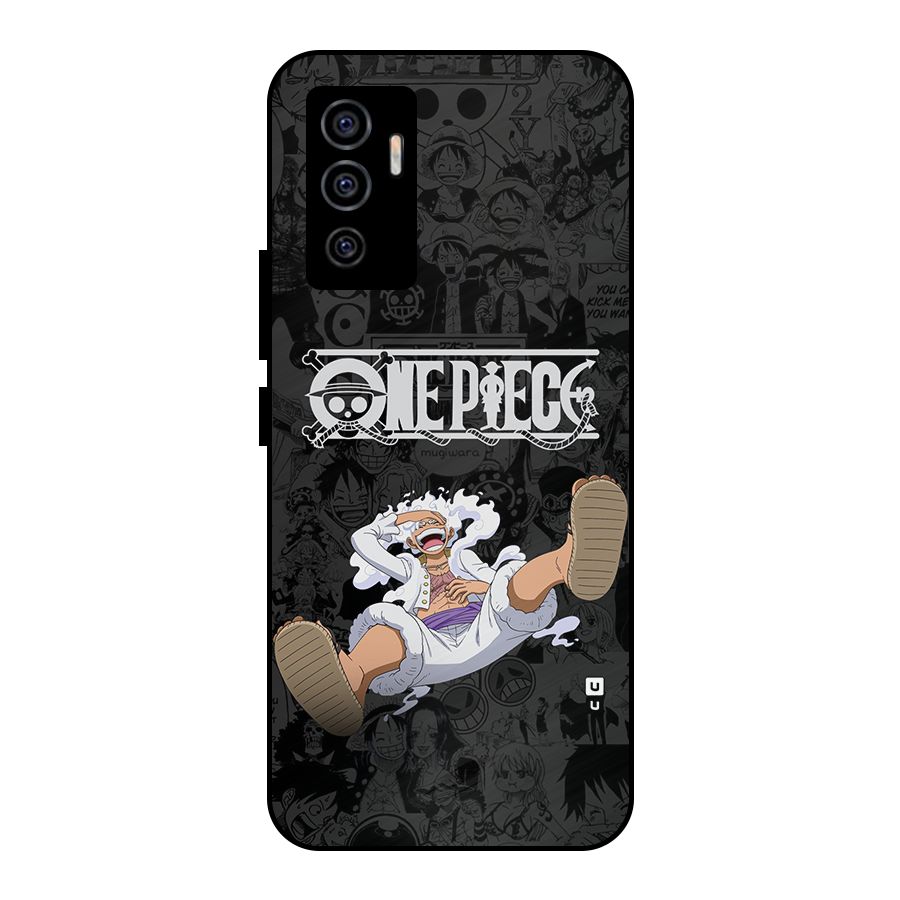 One Piece Manga Laughing Metal Back Case for Vivo V23e