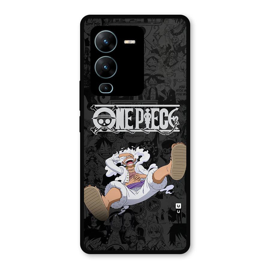 One Piece Manga Laughing Metal Back Case for Vivo V25 Pro
